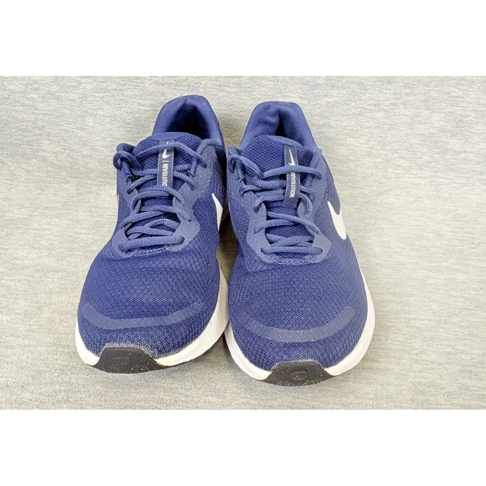 Nike‎ Revolution 7 Sneakers Mens 10.5 Navy Blue White Running